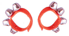 WRIST BELLS RED 4 BELLS ON VELCRO STRAP