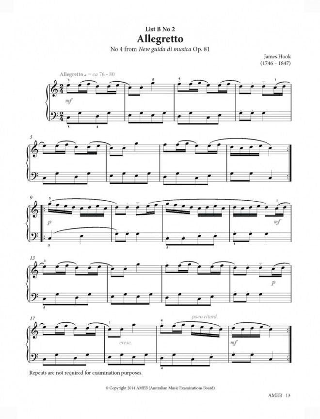 AMEB PIANO PRELIMINARY GRADE SERIES 17