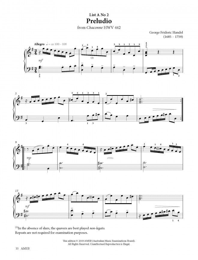 AMEB PIANO GRADE 3 SERIES 18