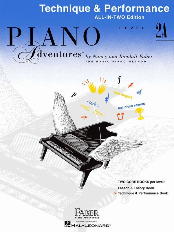 PIANO ADVENTURES ALL IN TWO 2A TECHNIQUE PERFORM