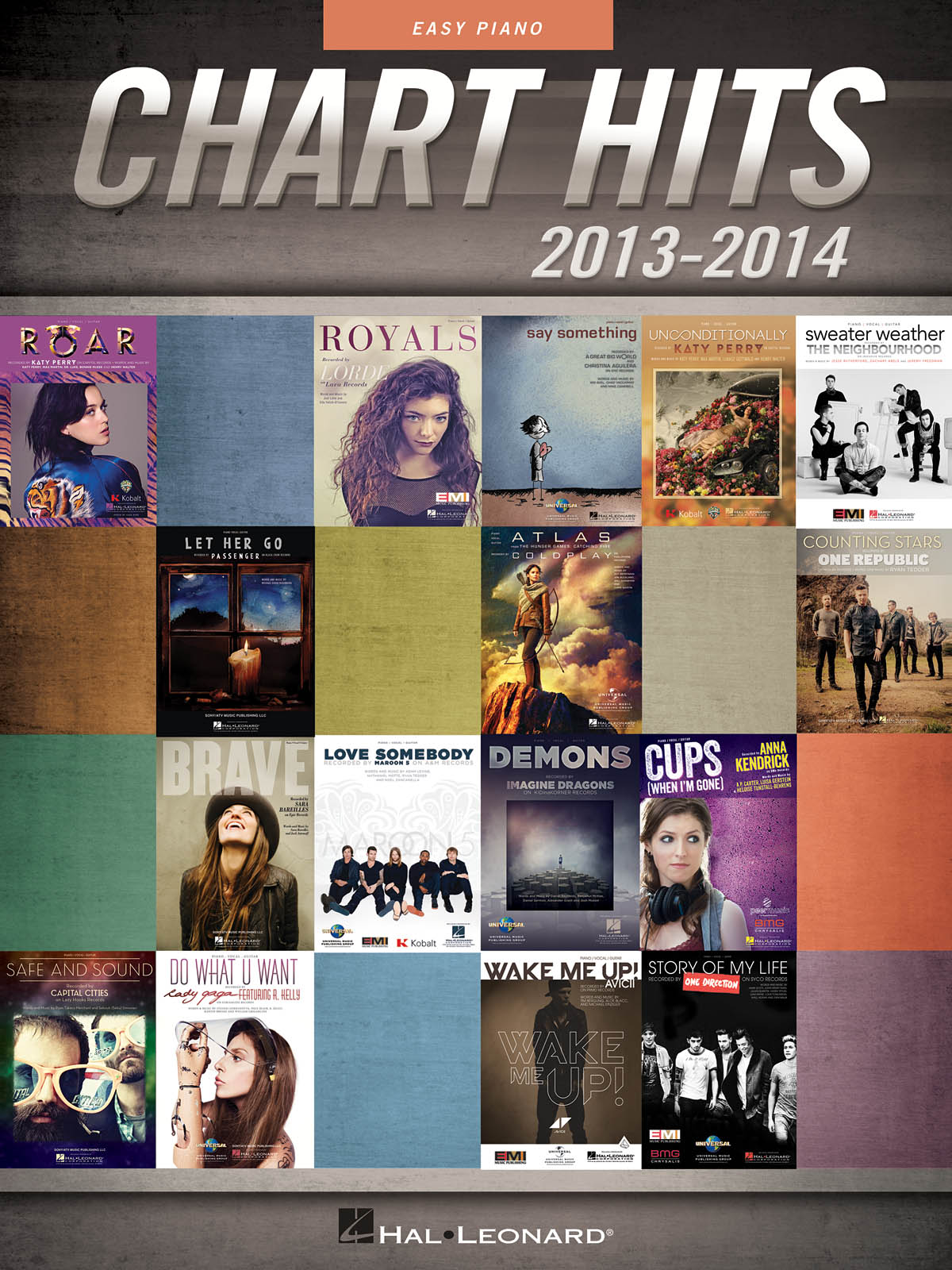 CHART HITS OF 2013-2014 EASY PIANO