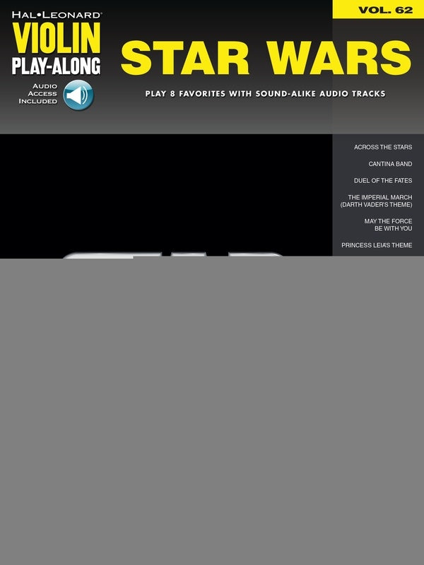 STAR WARS VIOLIN PLAYALONG V62 BK/OLA