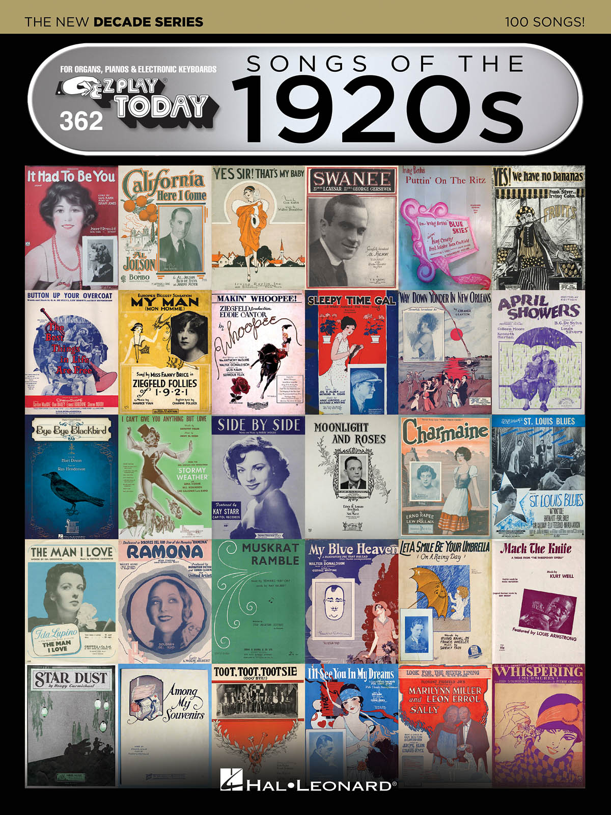 EZ PLAY 362 SONGS OF 1920S NEW DECADE SERIES
