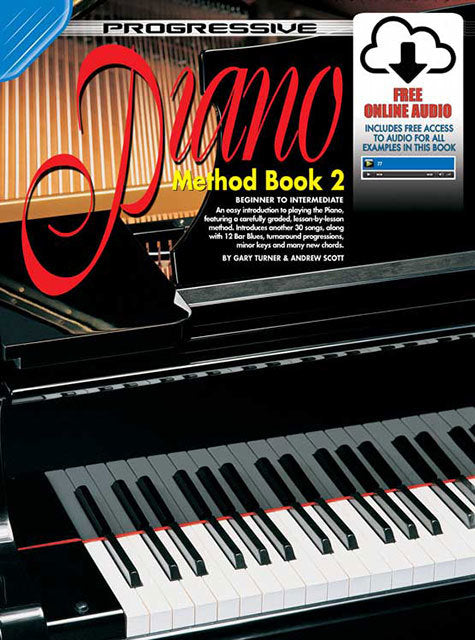 Progressive Piano Method Book 2 Book/Online Video & Audio