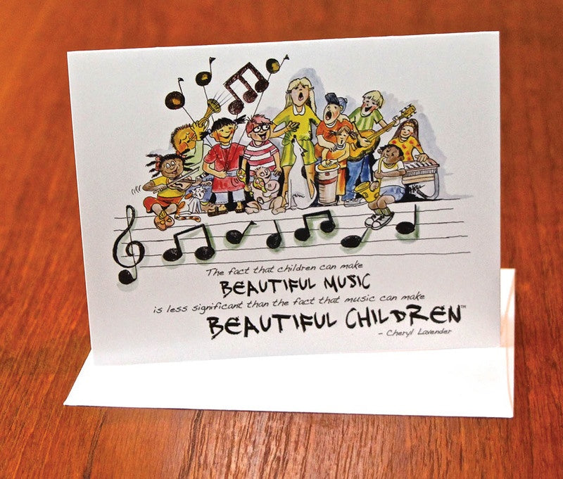 BEAUTIFUL MUSIC BEAUTIFUL CHILDREN NOTECARDS 10