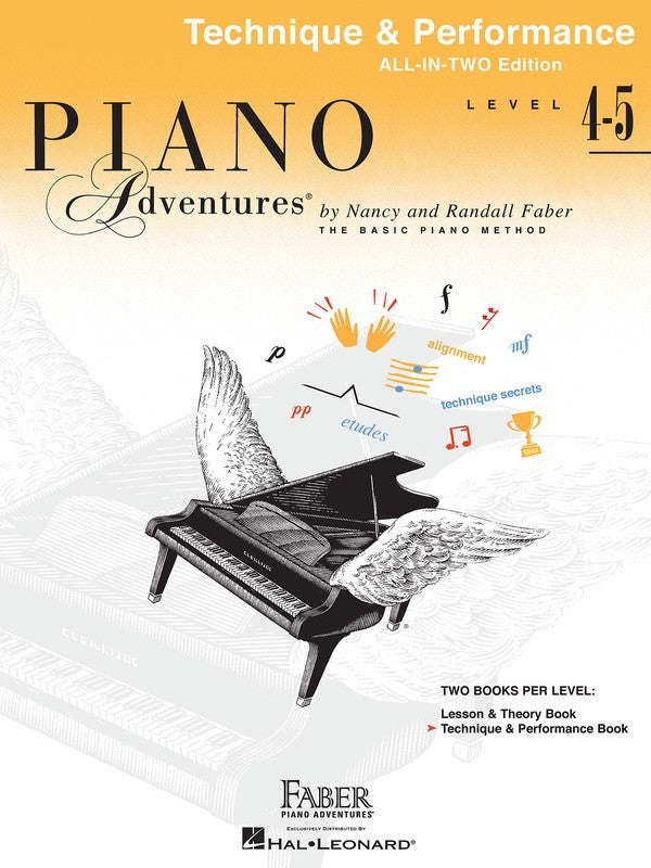 PIANO ADVENTURES ALL IN TWO 4-5 TECHNIQUE PERFOR