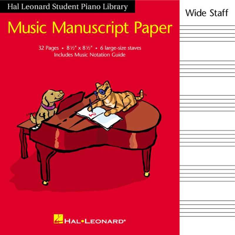 HLSPL MANUSCRIPT PAPER WIDE STAFF