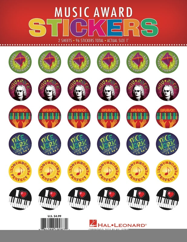 MUSIC AWARD STICKERS