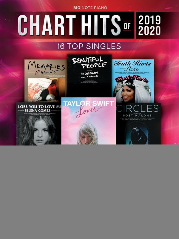 CHART HITS OF 2019-2020 BIG NOTE PIANO