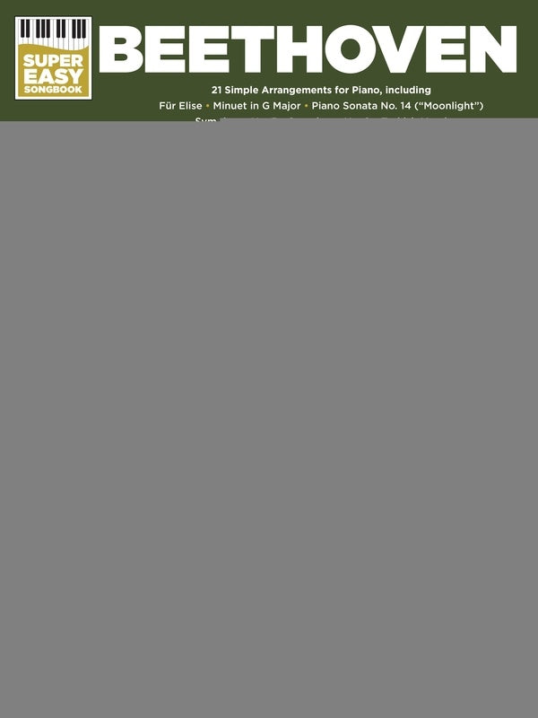 BEETHOVEN SUPER EASY SONGBOOK