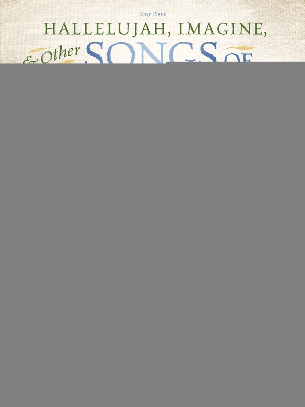 HALLELUJAH IMAGINE & OTHER SONGS INSPIRATION EASY PIANO