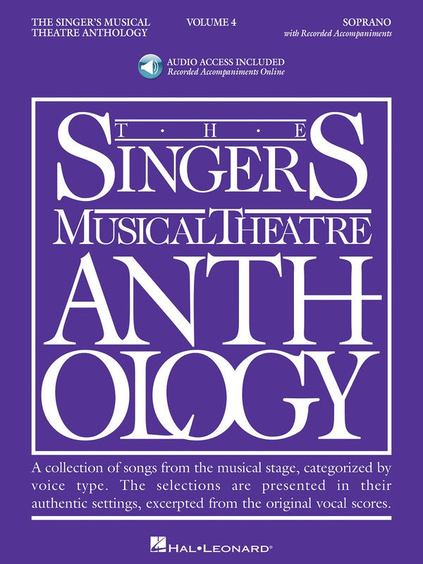 SINGERS MUSICAL THEATRE ANTHOLOGY BK 4 BK/2CD