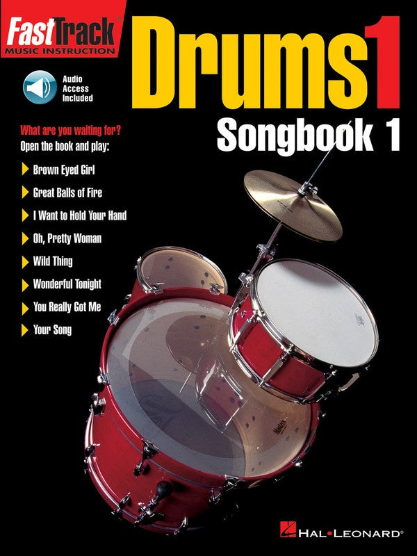FASTTRACK DRUM SONGBK 1 BK/CD