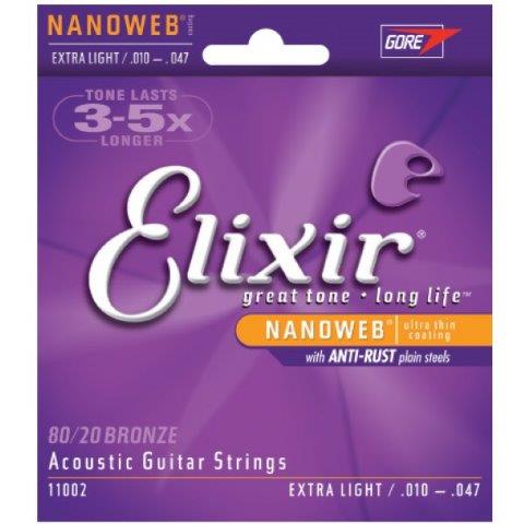 Elixir 11002 Nanoweb 80/20 Extra Light 10 - 47