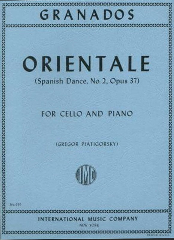 ORIENTALE ED PIATIGORSKY VC/PNO