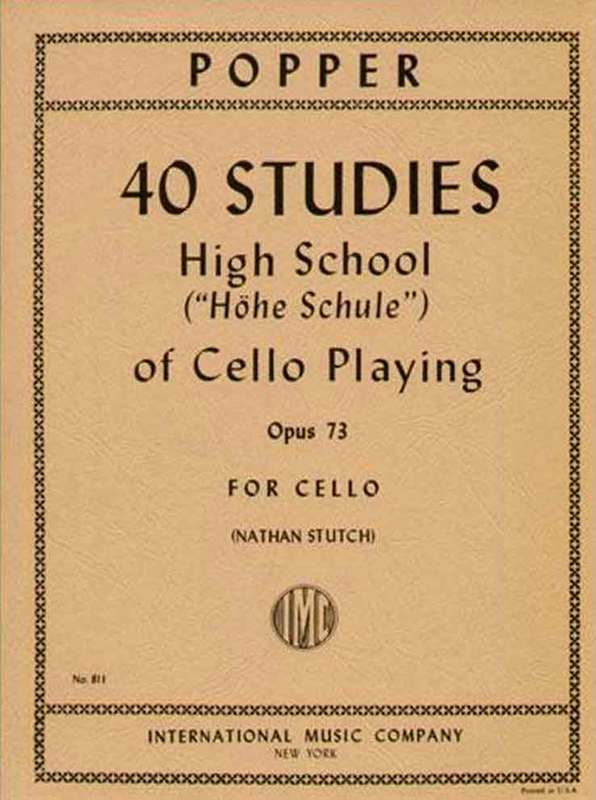 HIGH SCHOOL OF CELLO PLAYING ETUDES 40 OP 73