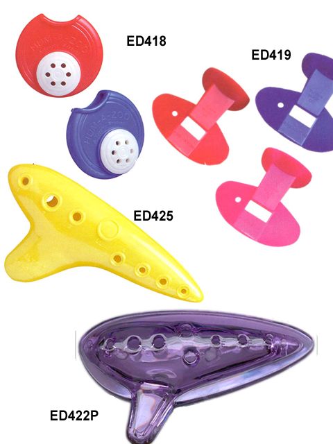OCARINA PLASTIC TRANSPARENT PURPLE