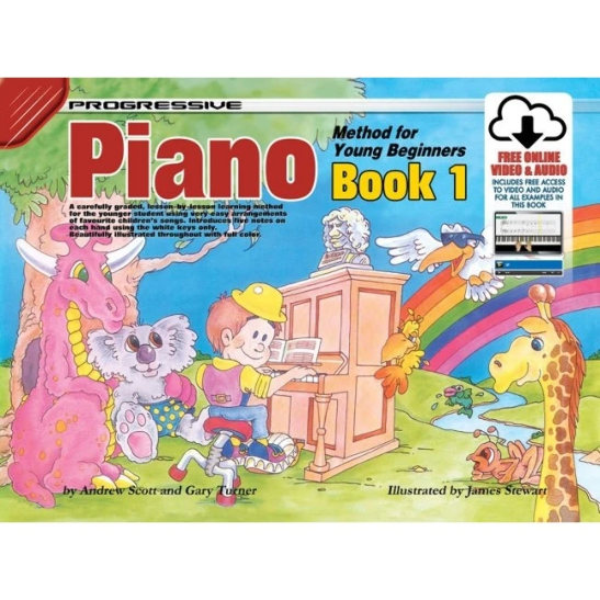 PROGRESSIVE PIANO METH FOR YOUNG BEGIN BK 1 BK/O