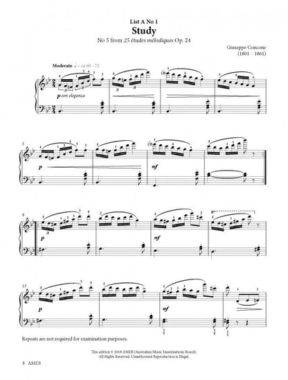 AMEB PIANO GRADE 3 SERIES 18