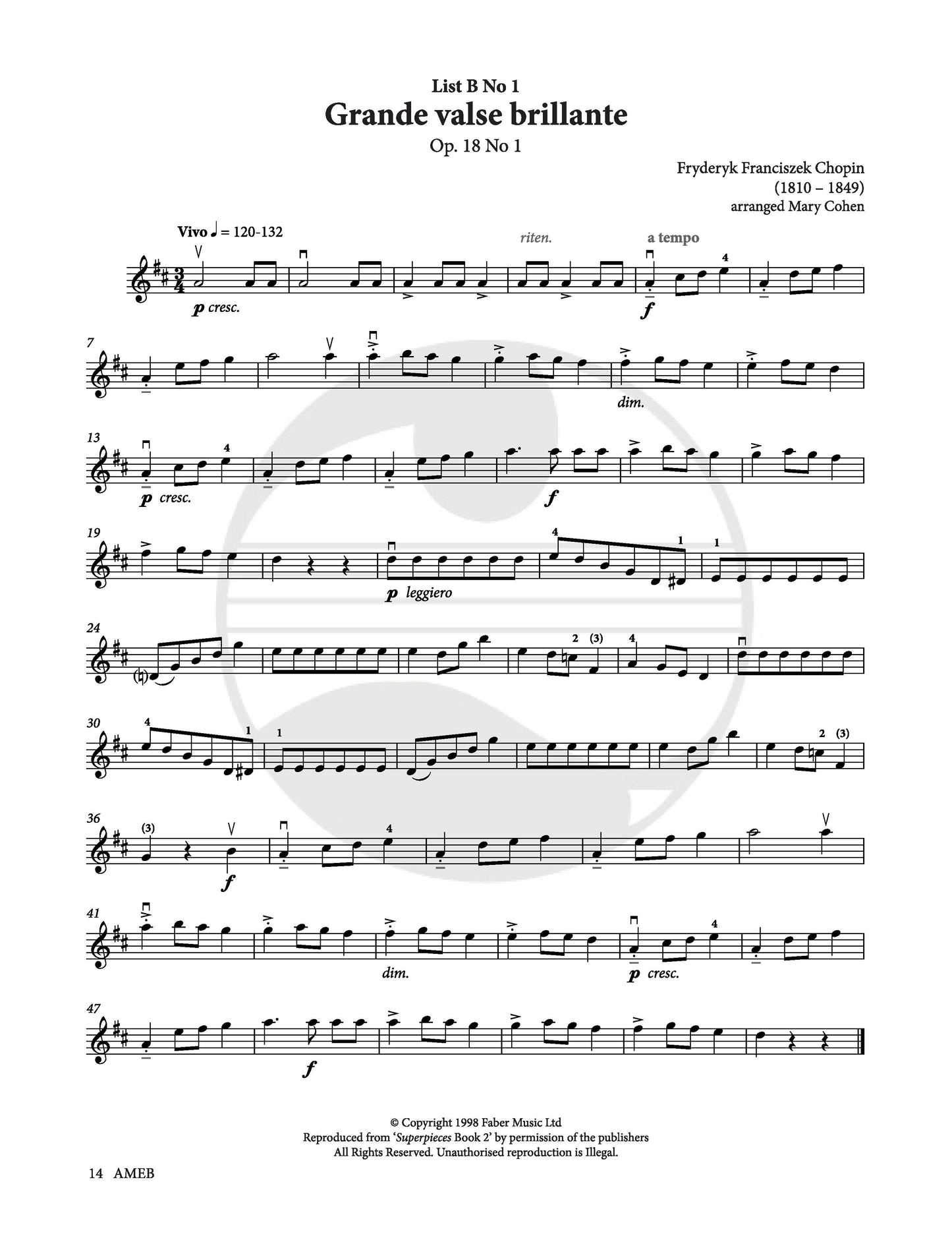 AMEB VIOLIN GRADE 1 SERIES 10