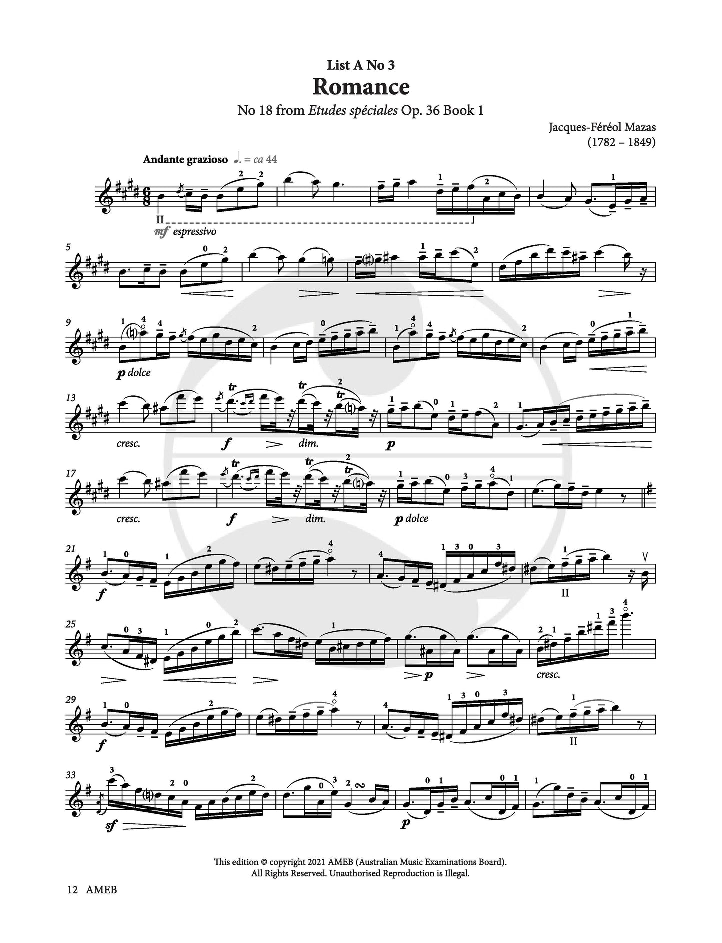 AMEB VIOLIN GRADE 7 SERIES 10