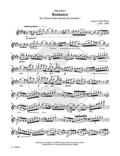 AMEB VIOLIN GRADE 7 SERIES 10