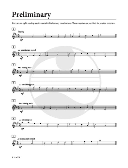 AMEB VIOLIN SIGHT READING 2021
