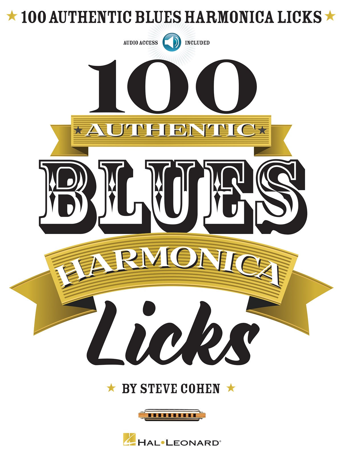 100 AUTHENTIC BLUES HARMONICA LICKS BK/CD