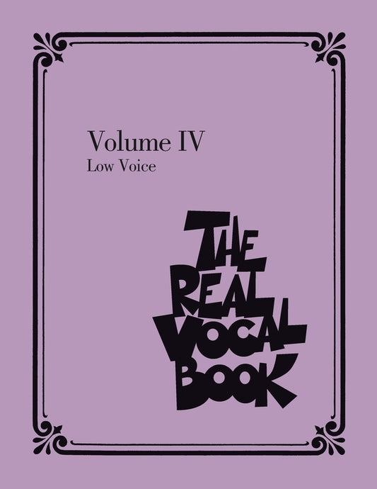 REAL VOCAL BOOK VOL IV LOW VOICE