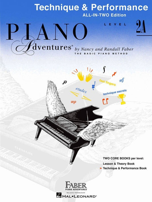 PIANO ADVENTURES ALL IN TWO 2A TECHNIQUE PERFORM