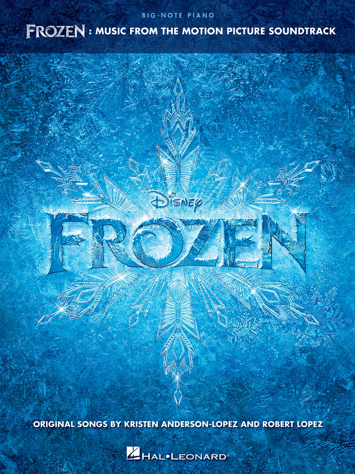 FROZEN FROM THE MOTION PICTURE BIG NOTE PIANO