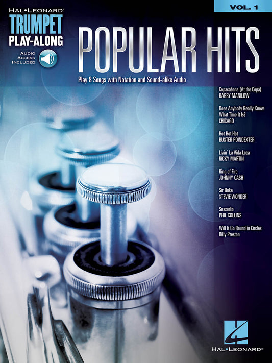 POPULAR HITS TRUMPET PLAY ALONG V1 BK/OLA