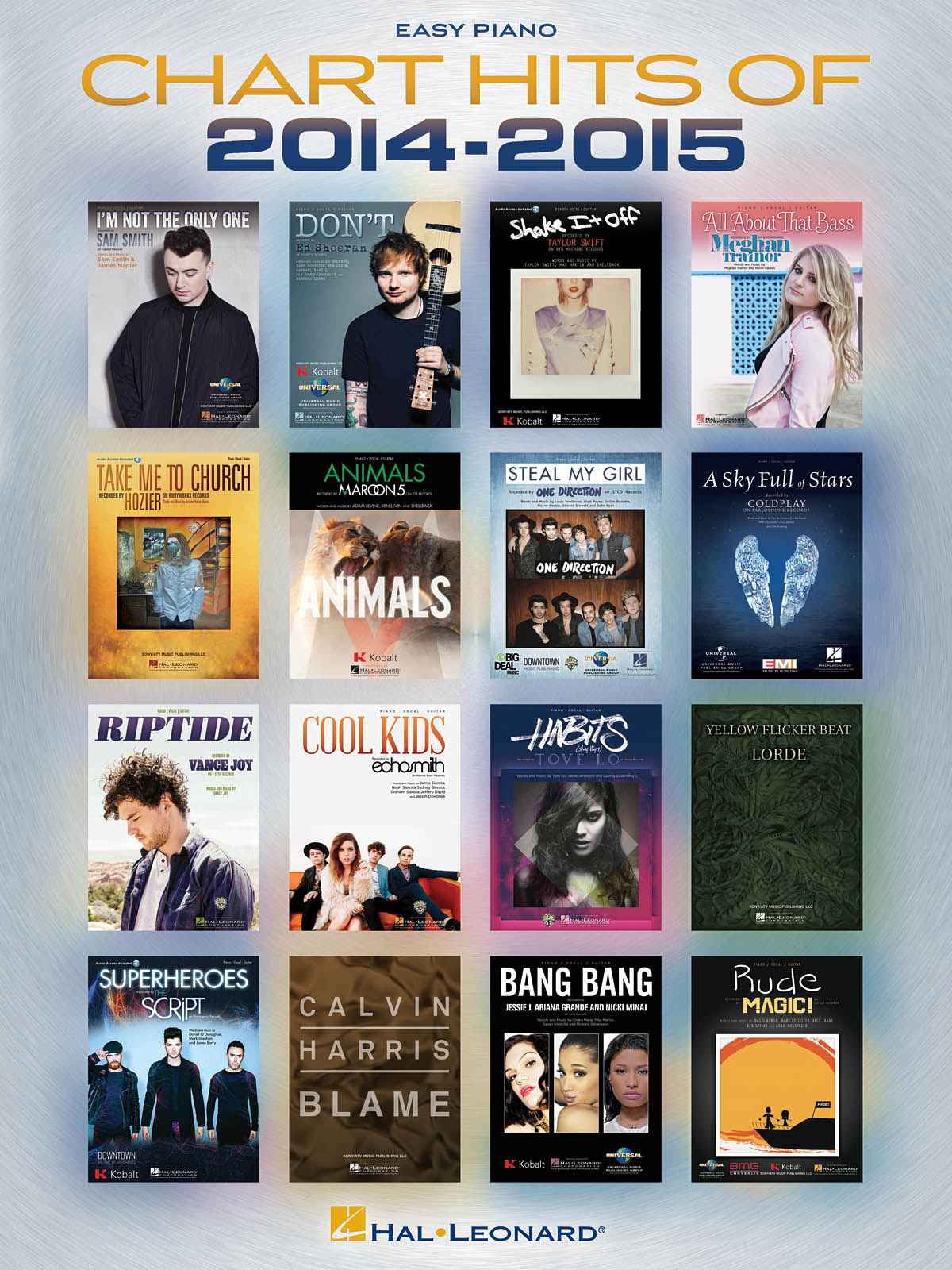 CHART HITS OF 2014-2015 EASY PIANO