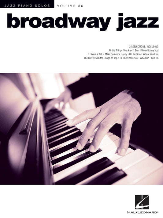 BROADWAY JAZZ JAZZ PIANO SOLOS V36