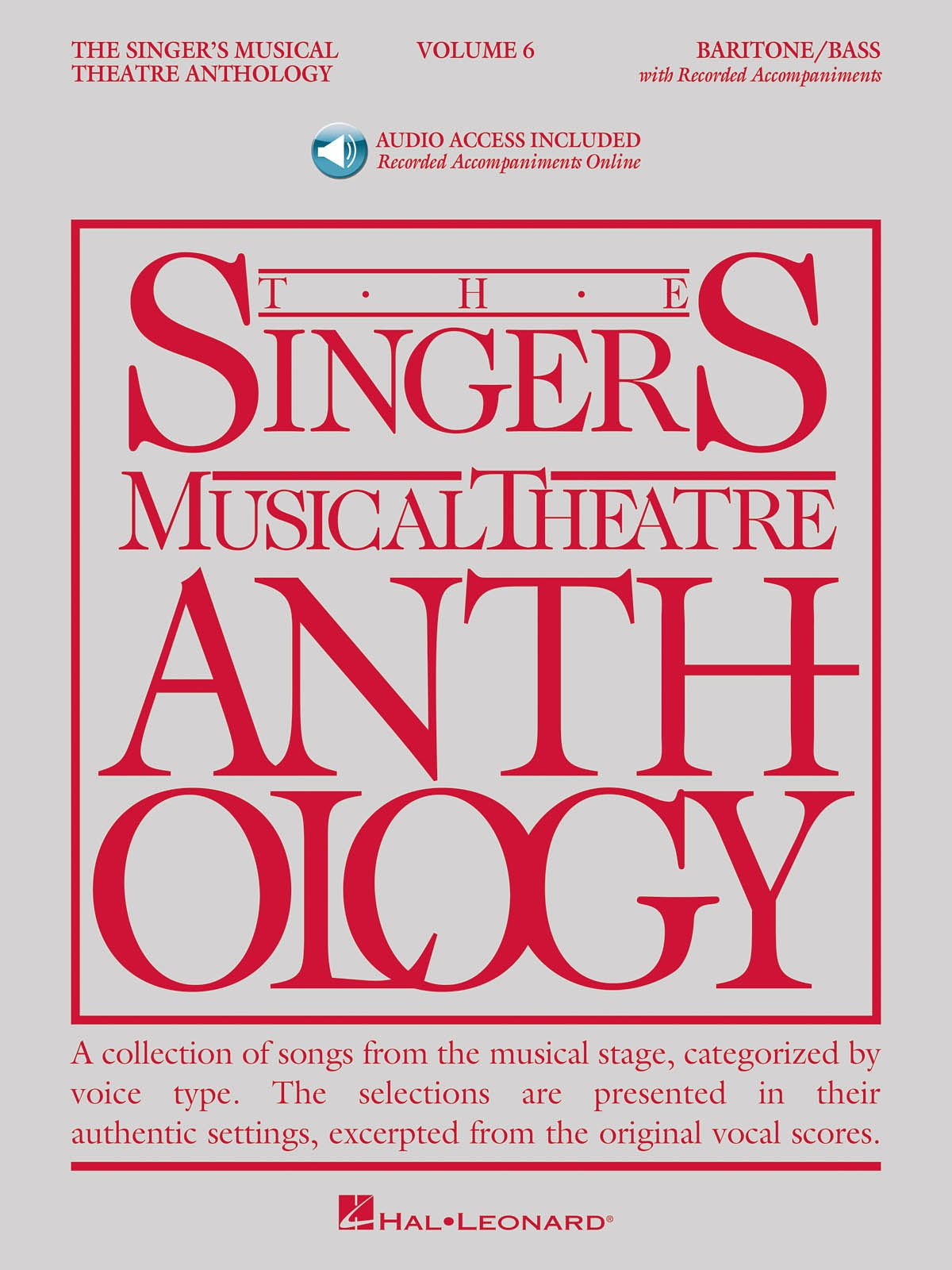 SINGERS MUSICAL THEATRE ANTH V6 BAR/BASS BK/OLA