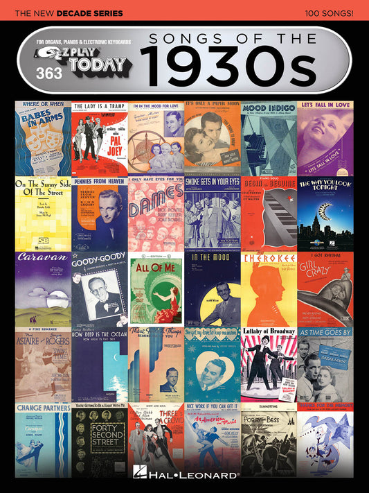 EZ PLAY 363 SONGS OF 1930S NEW DECADE SERIES