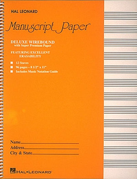 DELUXE WIREBOUND MANUSCRIPT BK 11ST 96PG