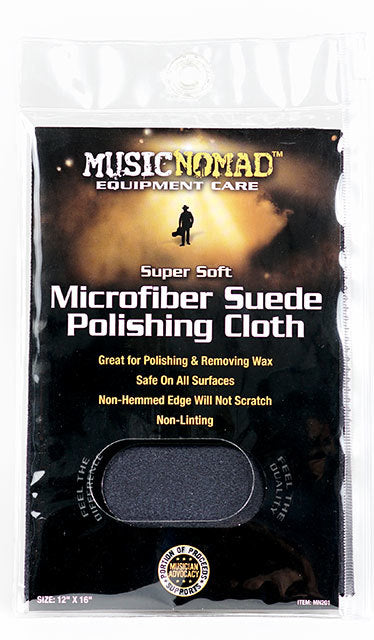 Music Nomad Microfiber Suede Polishing Cloth Size: 12" x 16"