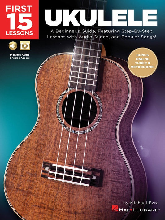 FIRST 15 LESSONS UKULELE BK/OLM