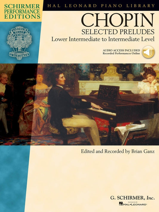 CHOPIN SELECTED PRELUDES SPE BK/CD INTERM