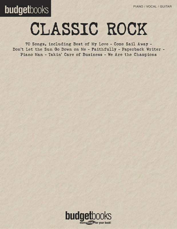 Pvg Knowledge Book BUDGET BOOKS CLASSIC ROCK PVG