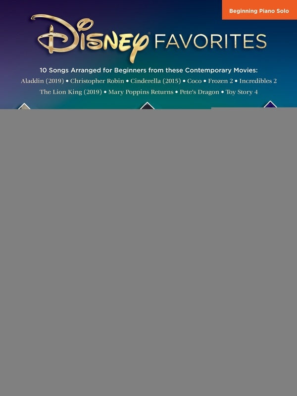 DISNEY FAVORITES BEGINNING PIANO SOLO
