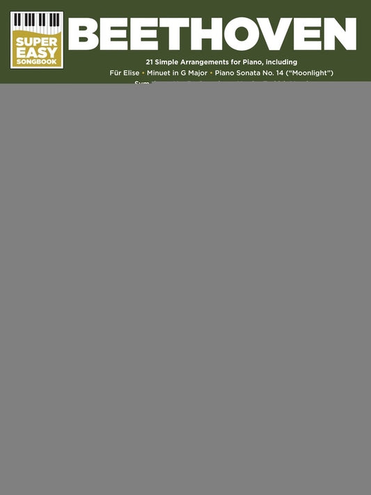 BEETHOVEN SUPER EASY SONGBOOK