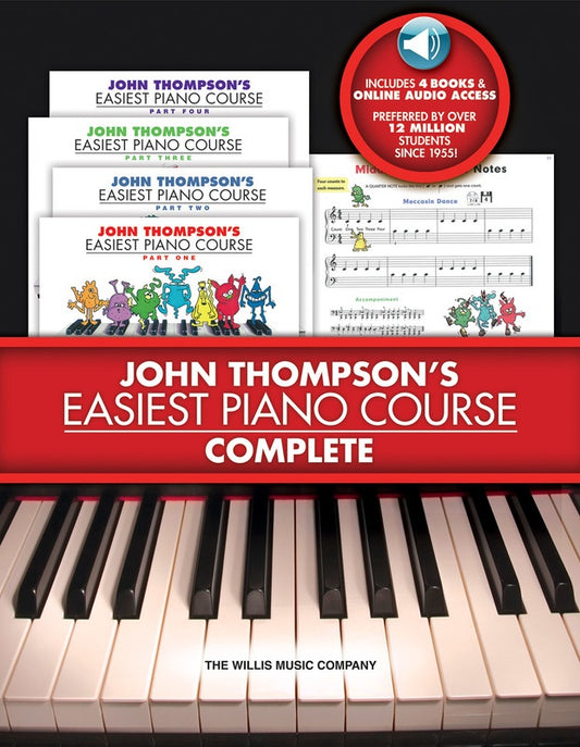 EASIEST PIANO COURSE - COMPLETE BKS 1-4 (US EDIT