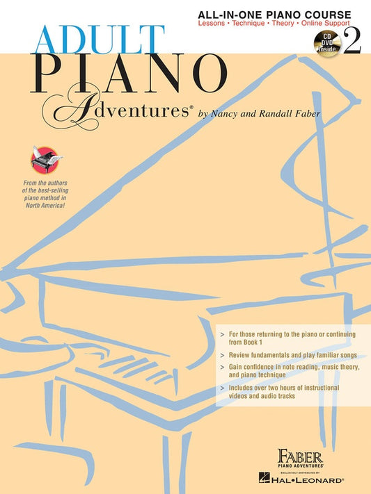 PIANO ADVENTURES ADULT ALL IN ONE BK 2 BK/2CDS