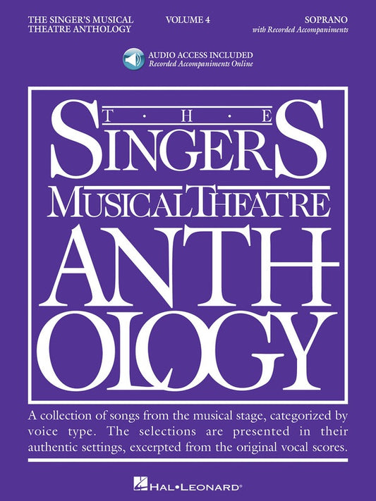 SINGERS MUSICAL THEATRE ANTHOLOGY BK 4 BK/2CD