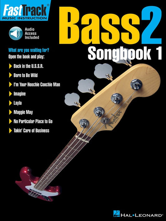FASTTRACK BASS SONGBK 2 BK/CD