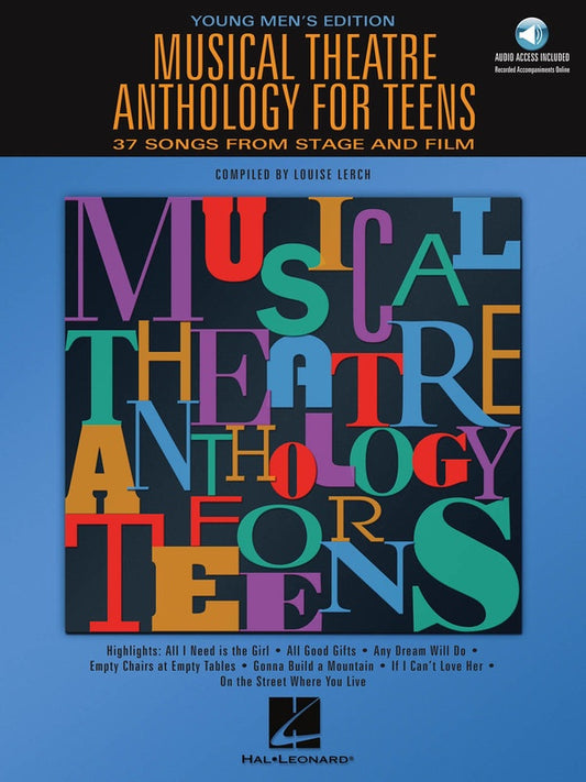 MUSICAL THEATRE ANTH TEENS MENS BK/CD