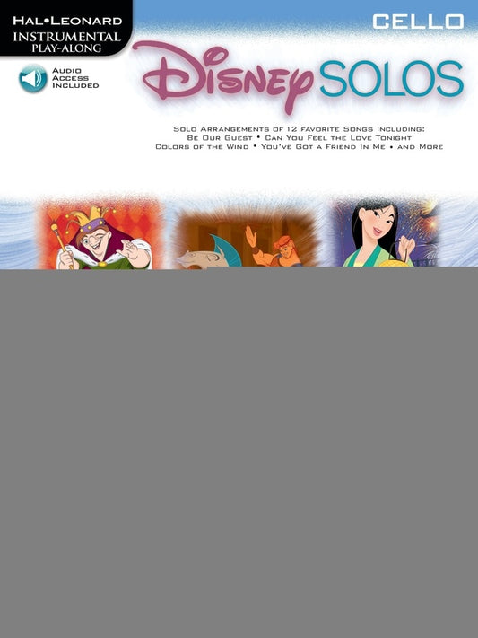 DISNEY SOLOS CELLO BK/CD