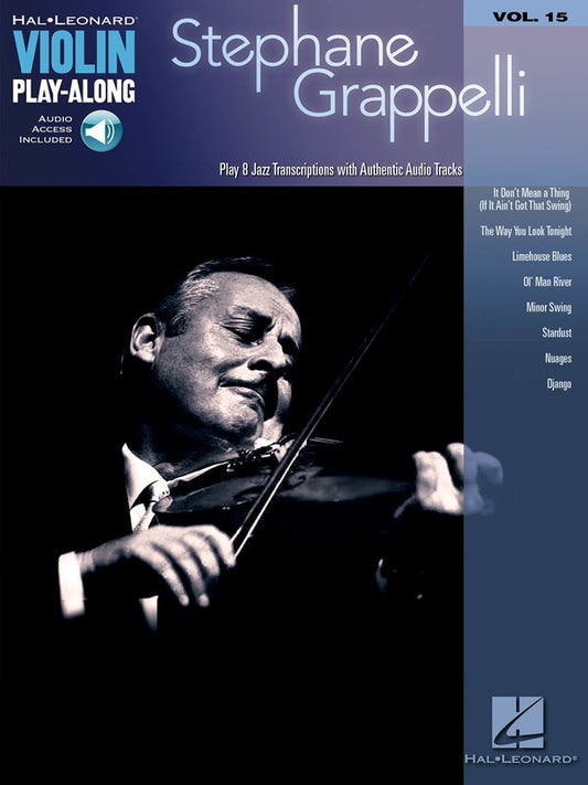 STEPHANE GRAPPELLI VIOLIN PLAY ALONG BK/CD V15